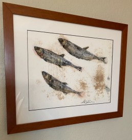 framed fish art