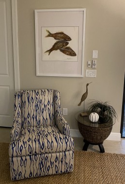 framed fish art