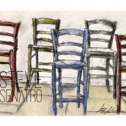 chairs watercolor print